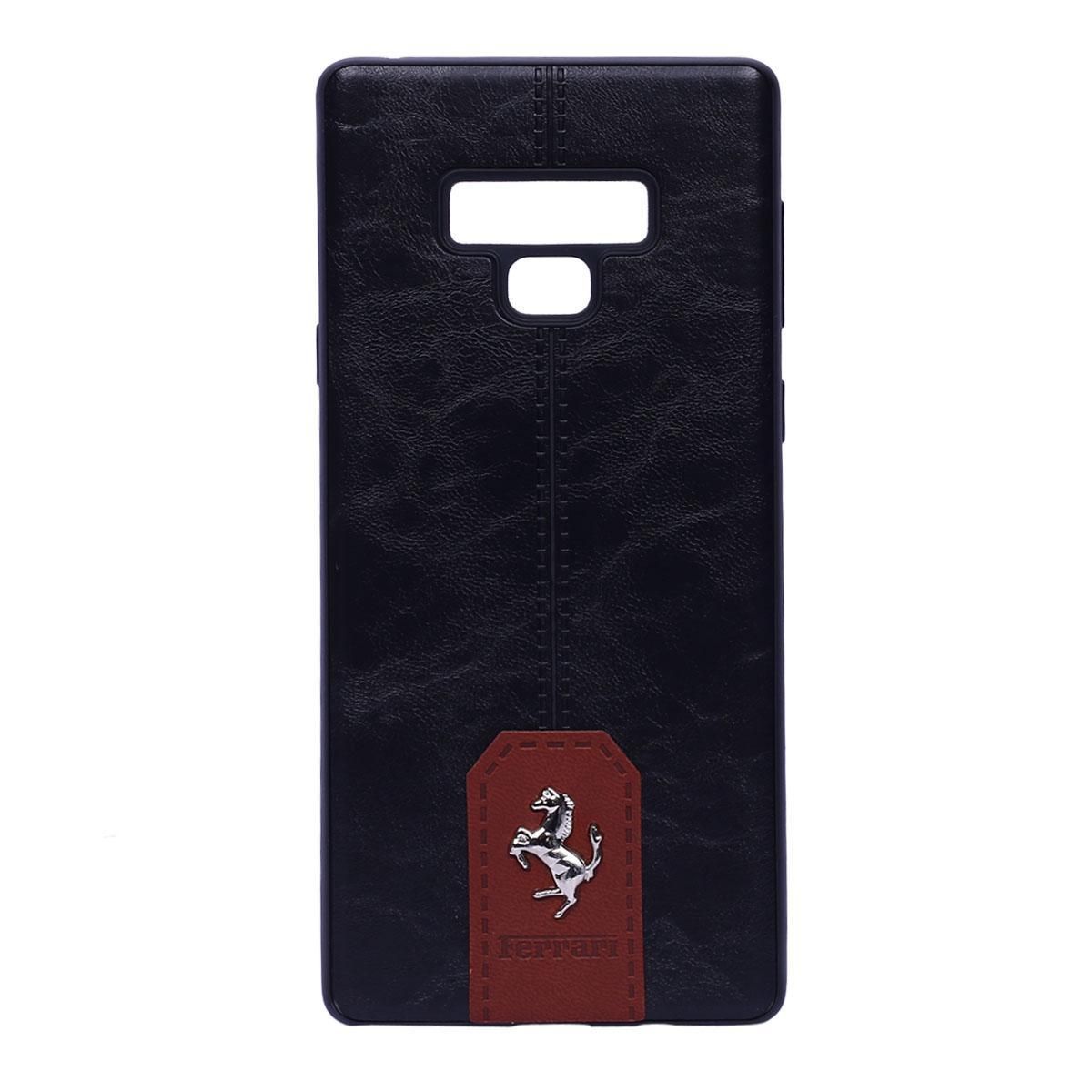 Ferrari Back Cover for Samsung Note 9 -Black