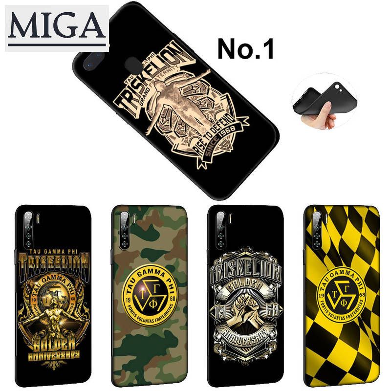 OPPO A3s A5 A37 NEO 9 A39 A57 A5s A7 A59 F1s A77 F3 A83 A1 F5 A73 F7 F9 A7X F11 A9 R9 F1 Plus R9s R15 R17 Pro A1K  Casing Soft Case 147LQ Tau Gamma Phi Logo