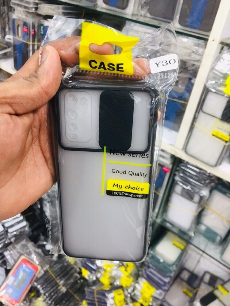 vivo Y30 Luxury Mobile Cover Translucent Matte Shockproof Camera Slide Protection Case