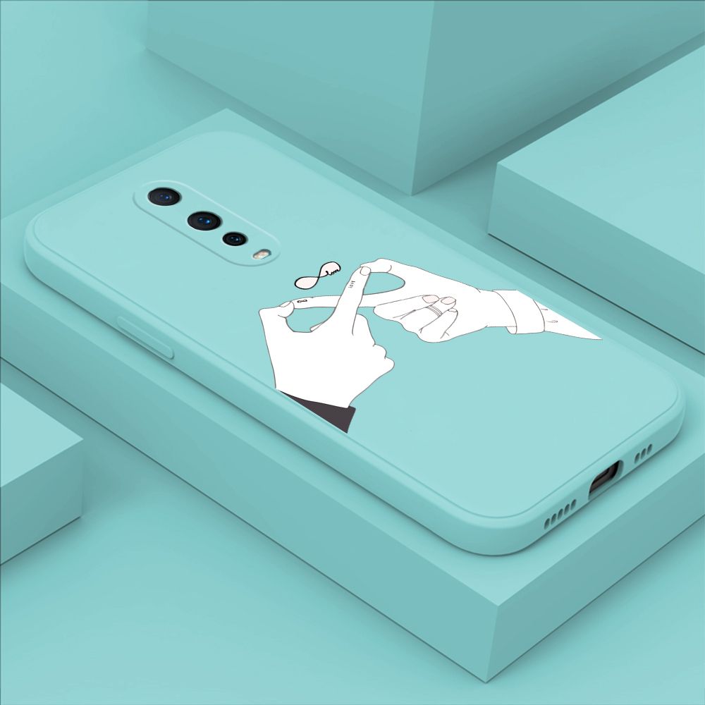 ZeroQiQi for OPPO R17 Pro Back Cover Mobius Ring Ultra Thin Soft Luxury Square Multicolor Liquid Silicone Phone Case