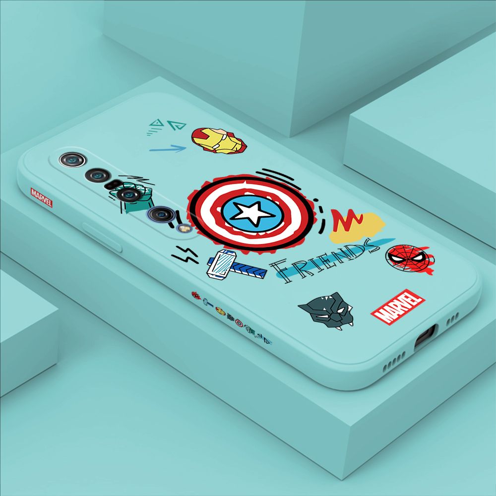 ZeroQiQi for Xiaomi 10 Pro Case Cartoon Anime Icon Phone Cover Soft Full Lens Protection Casing Ultra Thin Soft Liquid Silicone Phone Cases