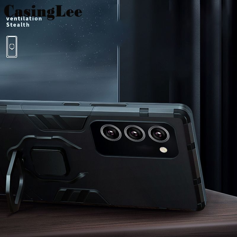 Protect Cover Shockproof Armor Stand Case for Galaxy A03S with Holder Ring Phone Cases for Samsung Galaxy A03S Car Magnet Back Cover