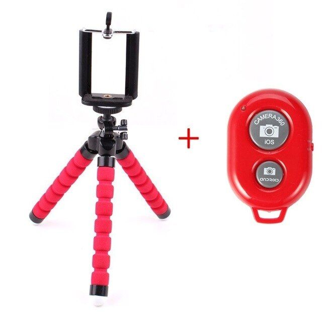 Mobile Phone Holder Flexible Octopus Tripod Bracket For Mobile Phone Camera selfie stand Monopod Support Photo Remote Control