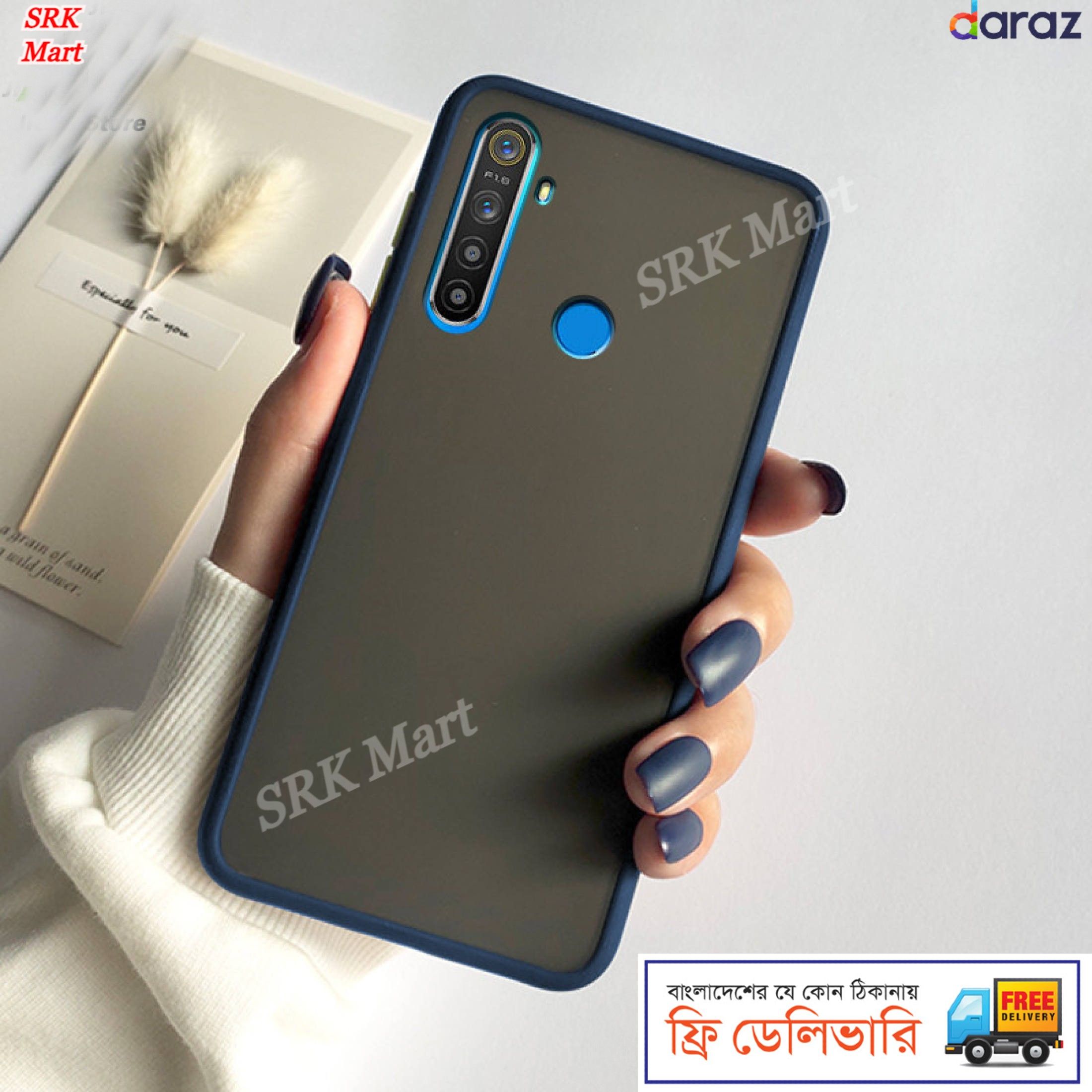 Realme 5 Pro / Realme Q - c SRK Mart Bumper cover Frosted Shockproof Protection Casing Hard Phone Case Matte Back Cover