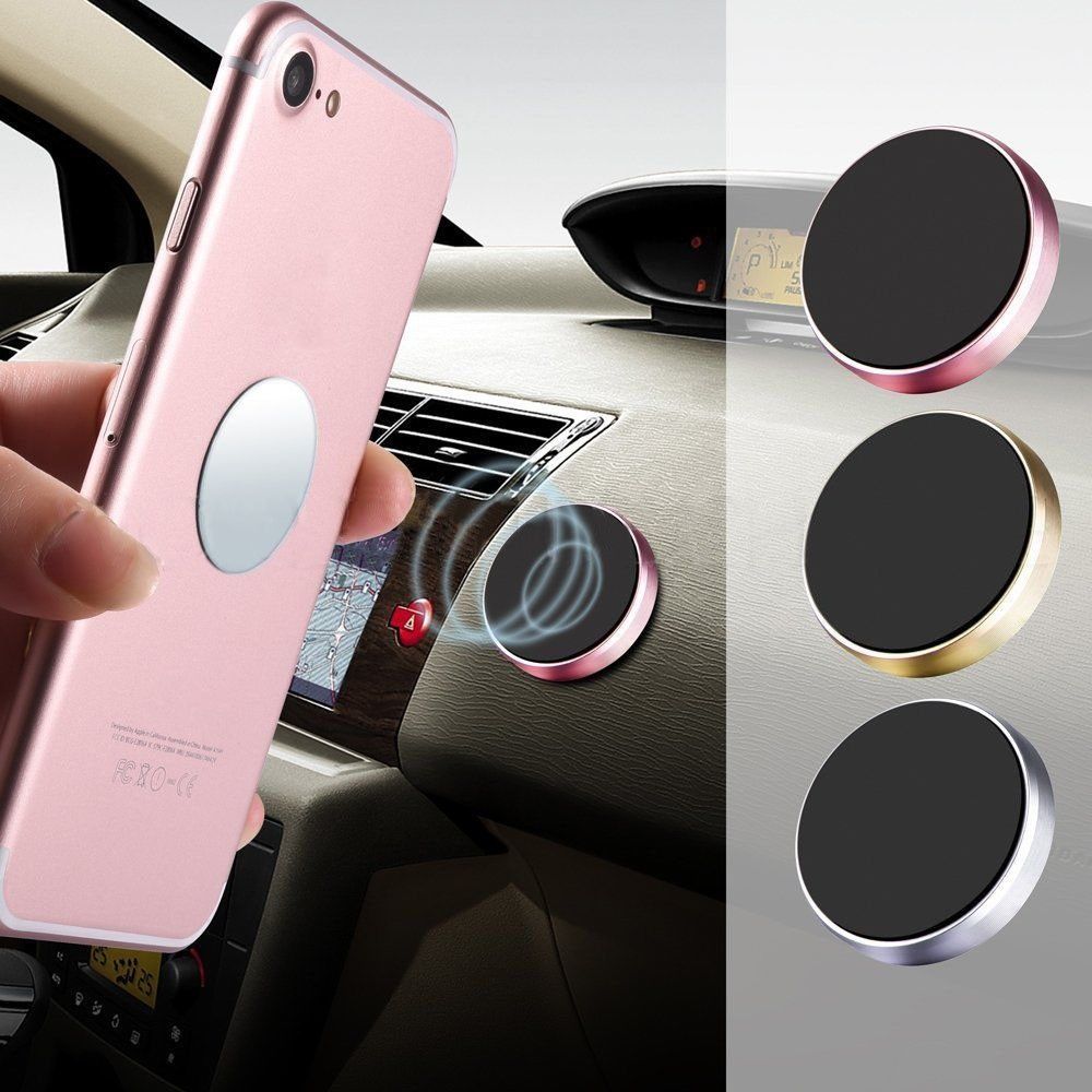 Universal Round Magnetic Auto Car Dashboard Phone Holder Mount Stand Brket
