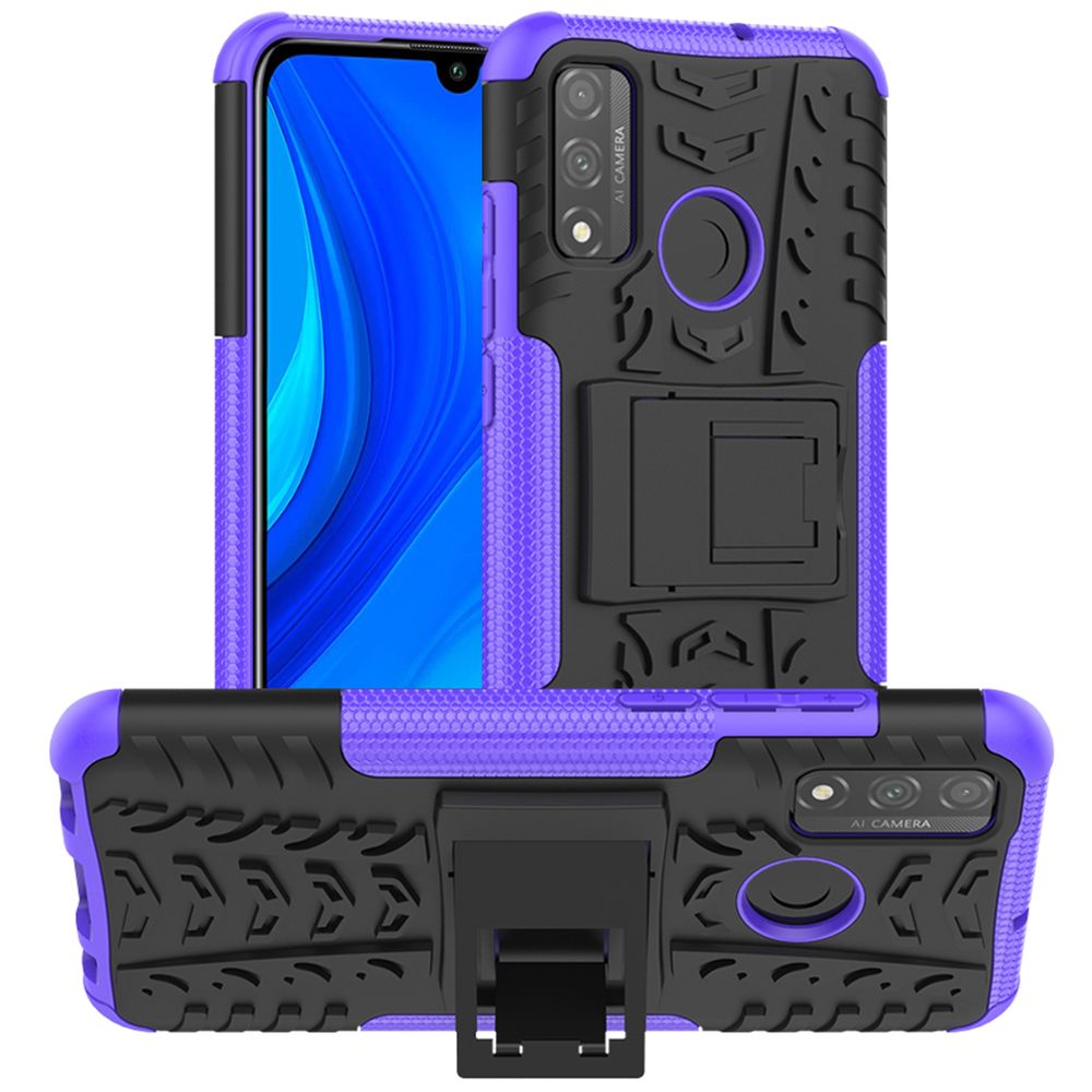 Heavy Duty Armor Tough Hybrid Shockproof Dual Layer Kickstand Protective Case Cover For Huawei P smart 2020