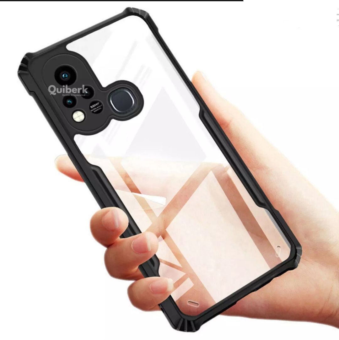 For Infinix Hot 11s, X6812 Shockproof Bumper Back Cover Hot11s Hot 11 s Back Part