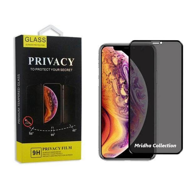 A-pple iPhone XS PREMIUM PRIVACY Tempered Glass Protective Film Screen Protector Anti-glare Privacy Glass