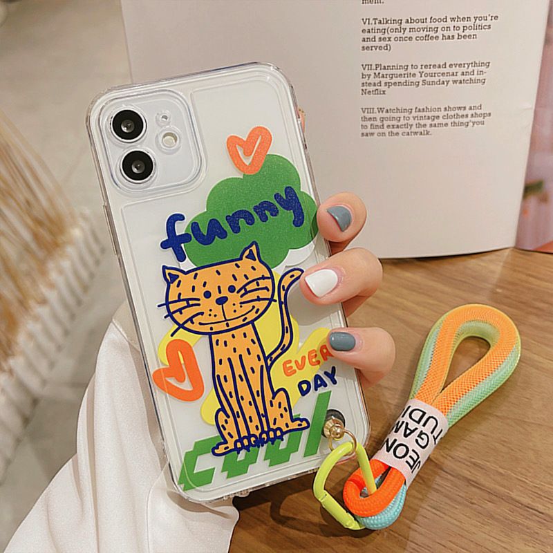 Cute Big Cat Pattern Case Soft Silicone Cover Mobile Phone Case
