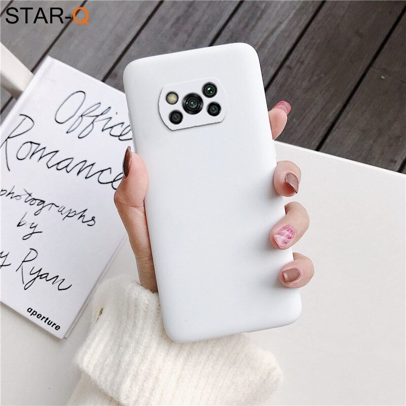 Candy Color Frosted Silicone Phone Case For Xiaomi Poco X3 Nfc F2 F3 Pro M3 Pocophone F1 global Matte Soft Tpu Back Cover Cases