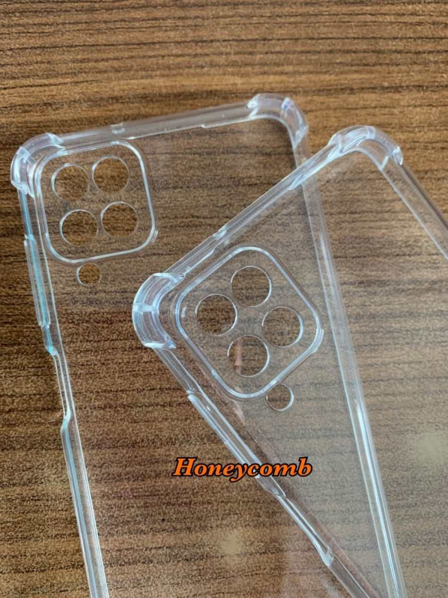 Airbag Case Samsung Galaxy M32/A22 5G/A52/(M62/F62)/(A22 4G/F22 4G)/A32/A12/A72/M51 Tpu Silicone Clear Bumper Soft  Transparent Phone Back Cover Shell - Camera - Phone Back Cover