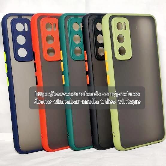 Translucent Frosted Smoke Mobile Cover for Vivo V20se Camera Protection Phone Case