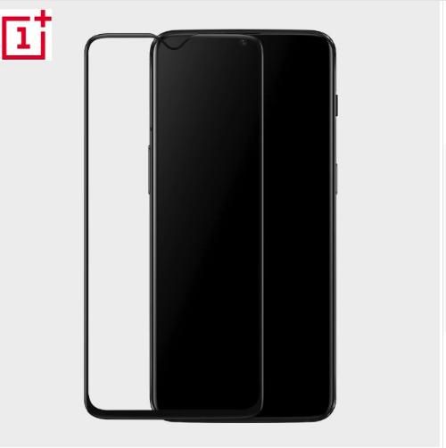 OnePlus 6T 9H Full Glue Tempered Glass Screen Protector - Black
