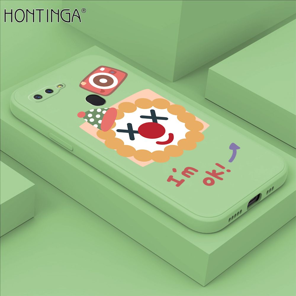 Hontinga for OPPO F9 / F9 Pro / Realme 2 Pro / U1 Case New Cartoon Joker Phone Case Phone Case Soft Square Edge Silicone Cases Full Lens Cover Shockproof Protection Cover