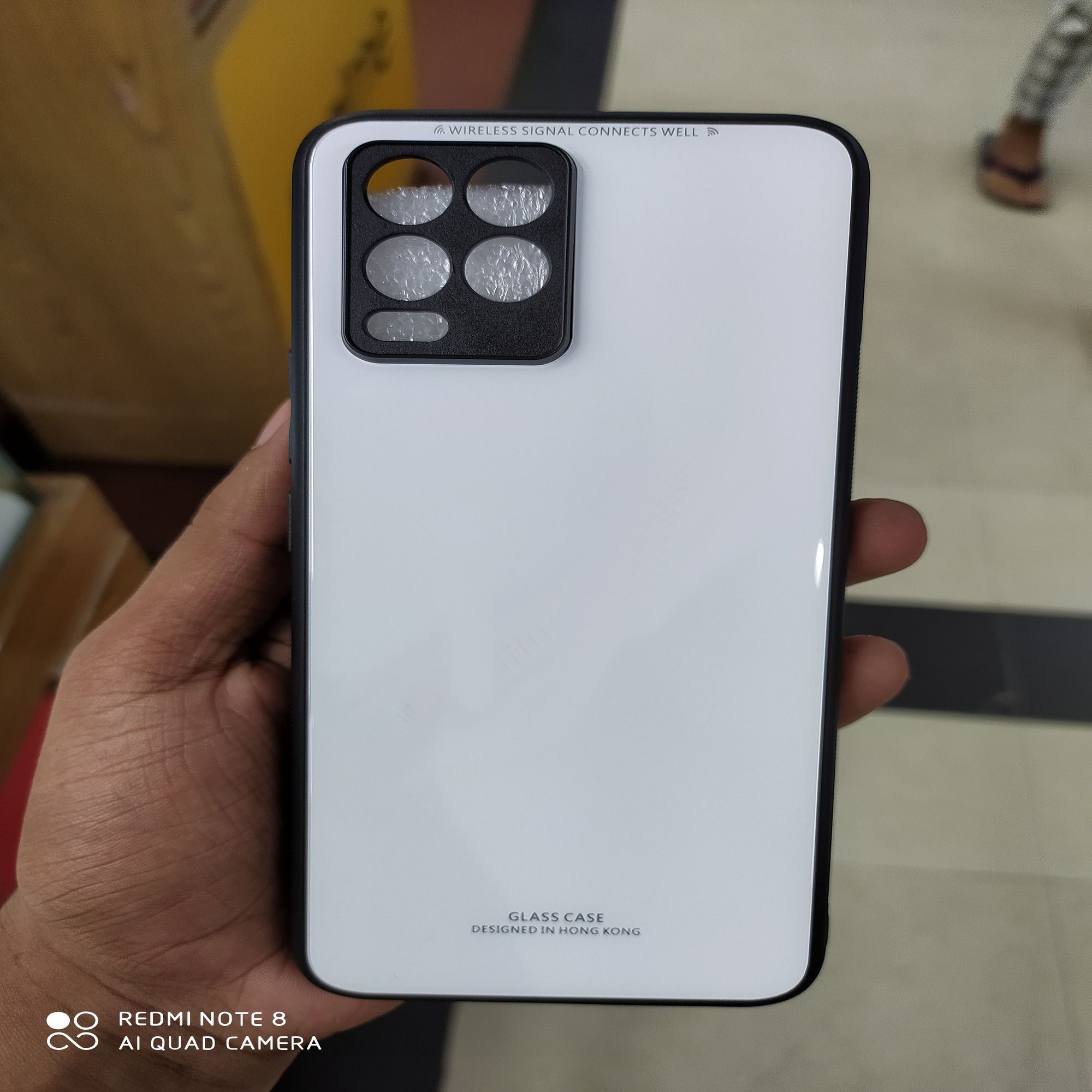 For Oppo Realme 8 Pro- HONG KONG DESIGN Scratchproof Tempered Glass Back Cover Case
