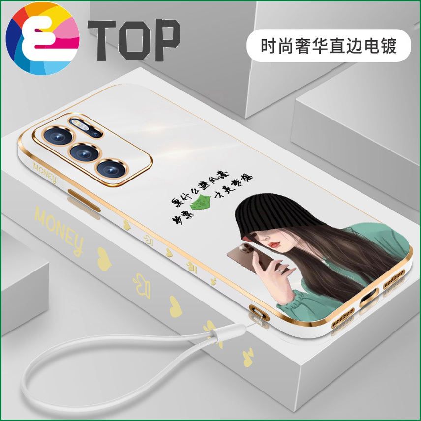 Suitable for opporeno6 mobile phone shell new reno5 mobile phone set rn4 cartoon cute silicone 2z shell 3