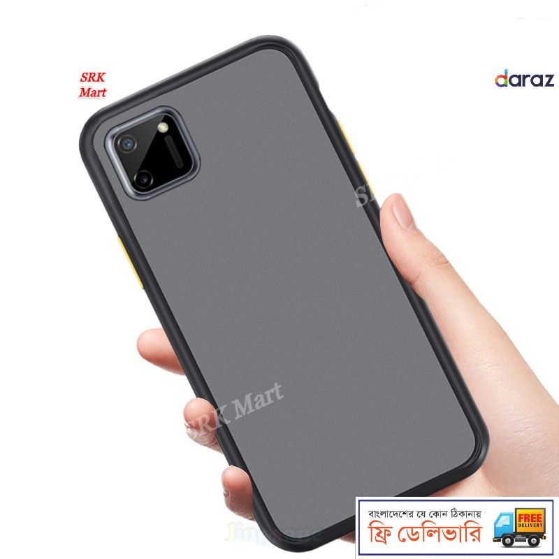 Realme C11 - i SRK Mart Bumper cover Frosted Shockproof Protection Casing Hard Phone Case Matte Back Cover