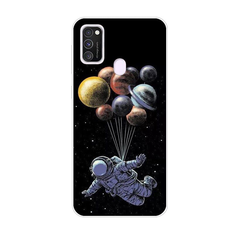 For Samsung M21 Case 6.4 inch Silicone Soft Back Cover For Samsung Galaxy M21 Case Cartoon TPU Coque for Samsung M 21 Bumper Bag