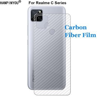 Realme C12 / Realme Narzo 20 3D Carbon Fiber Back Cover Screen Protector Sticker Protective Film No Glass
