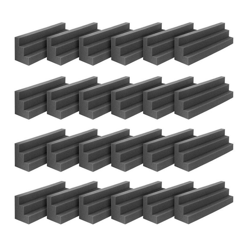 24 Pcs Bass Traps Acoustic Foam Panels Sound Proof Padding,Studio Foam for Corner Soundproofing Foam,Sound Proof Foam
