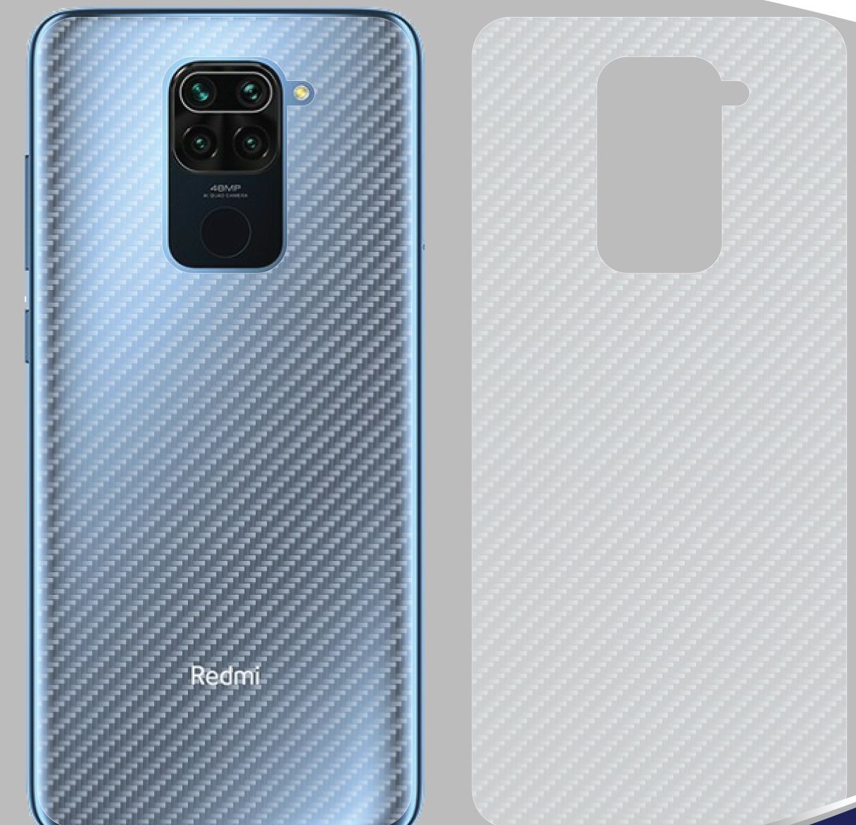 Carbon Fiber Back Film for Xiaomi Redmi Note 9 / 10X 4g