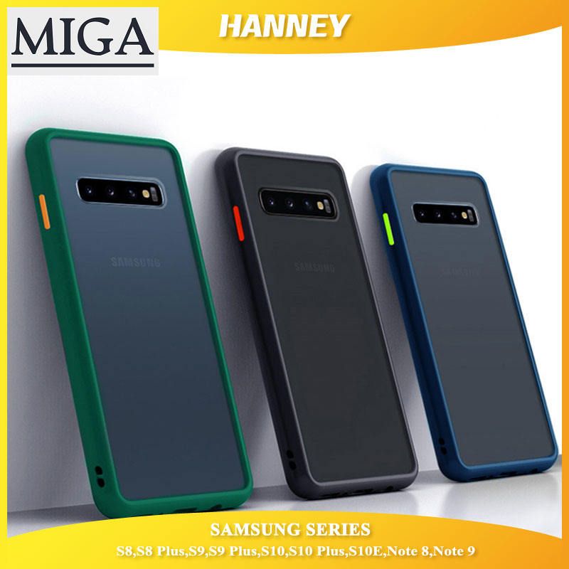 For SAMSUNG GALAXY S10 PLUS Phone Case, S10 Case, S10E Case, NOTE 9 8 S9 S8 PLUS Case,Shockproof Bumper Matte Clear Hard Hybrid Back Cover HP Casing ZSMS-01