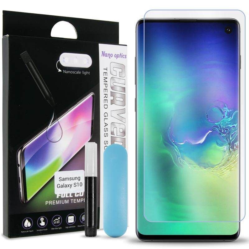 Samsung Galaxy S6 / S6 PLUS / S7 / S8/ S8 Plus / S9 / S9 Plus / S10 / S10 Plus / S 10 E / S11 / S11 Plus / S20 / S20 Plus / S20 Ultra / S21 / S21 Plus / S21 Ultra / S20 FE UV Light Adhesive Tempered Glass Screen Protector -Transparent