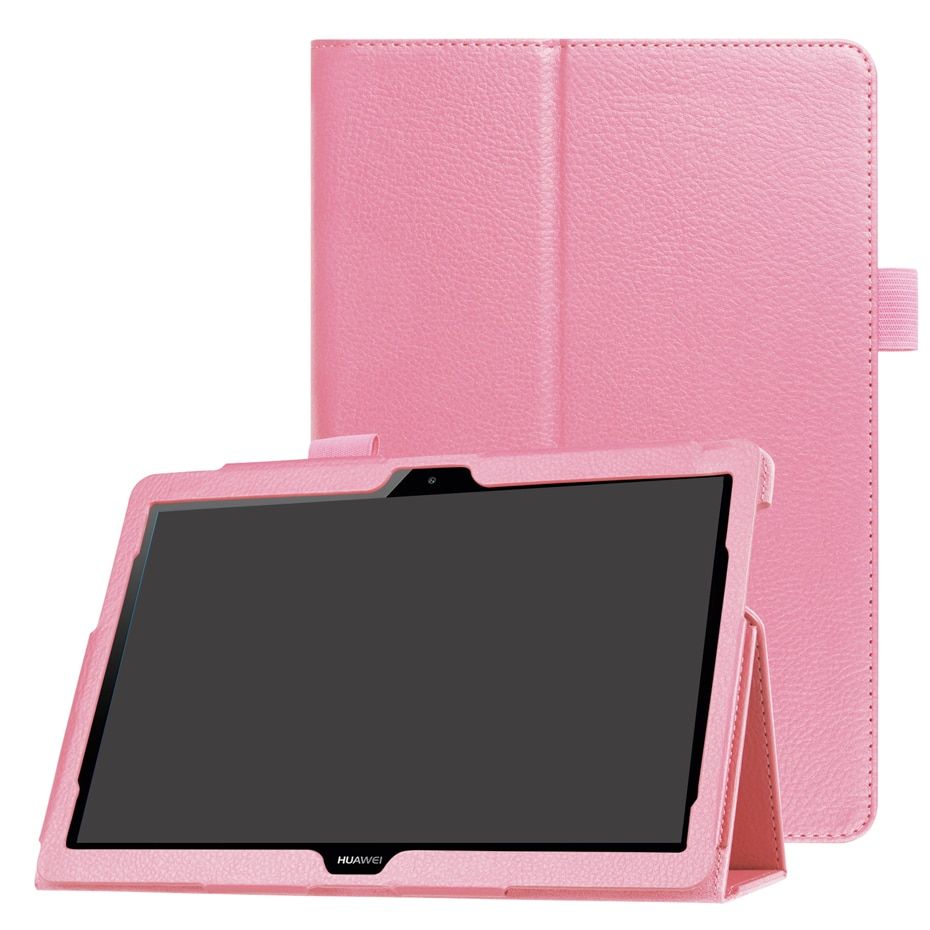 Litchi Stand PU Leather Protector Case For Huawei MediaPad T3 T5 M5 8 10 M6 8.4 10.8 Funda Cover For Huawei MatePad T10S T10 T8