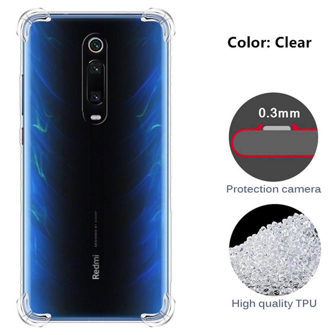 Xiaomi Redmi K20/ K20 Pro Transparent Soft Silicone TPU Back Cover Clear 360º Anti Shock Protective Buffer Phone Casing