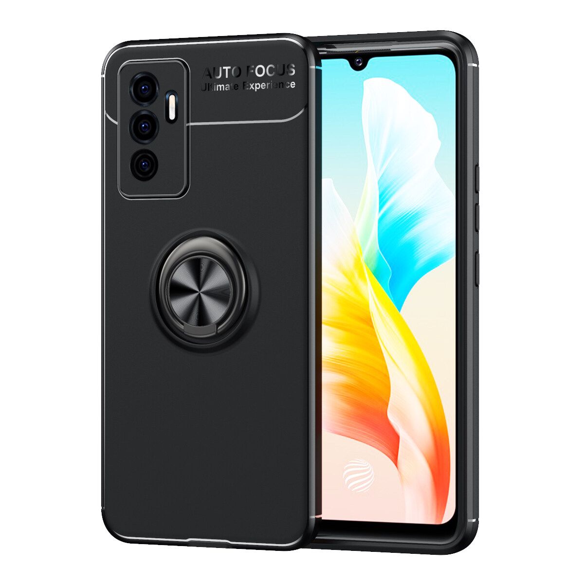 For Vivo V23e 5G Case Slim Mix Color Fashion Softcase Back Cover with Ring Stand