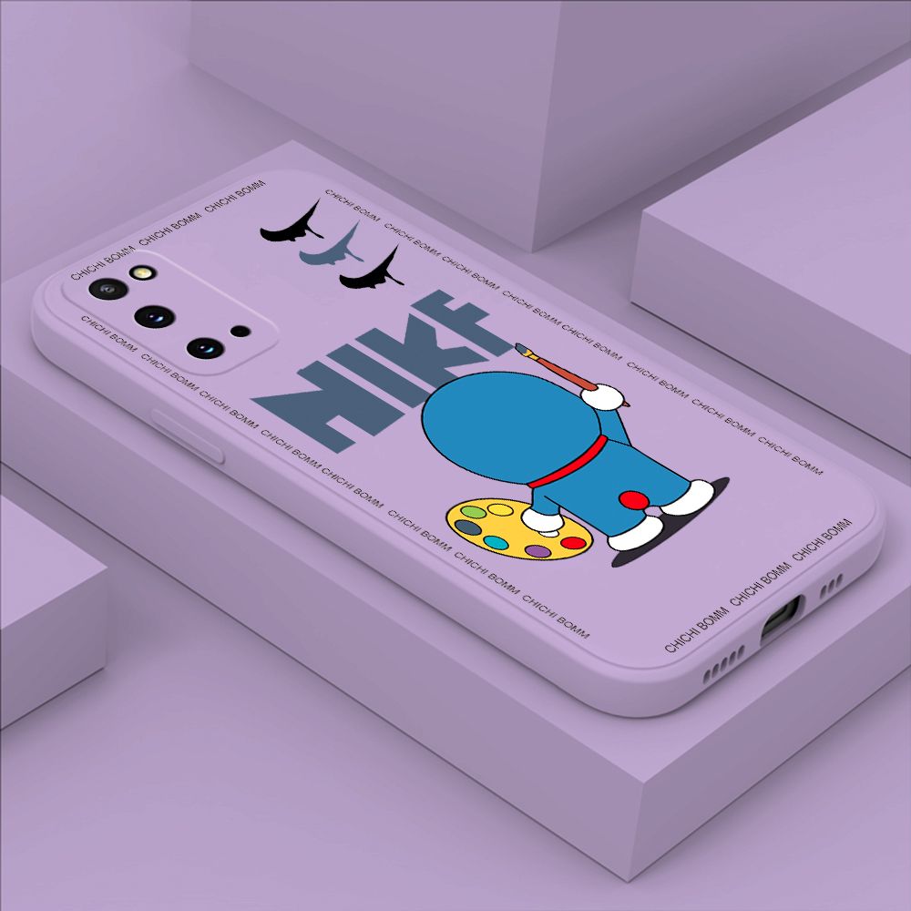 Hontinga for Samsung S20 Case Fashion Cat Phone Case Phone Case Soft Square Edge Silicone Cases Full Lens Cover Shockproof Protection Cover