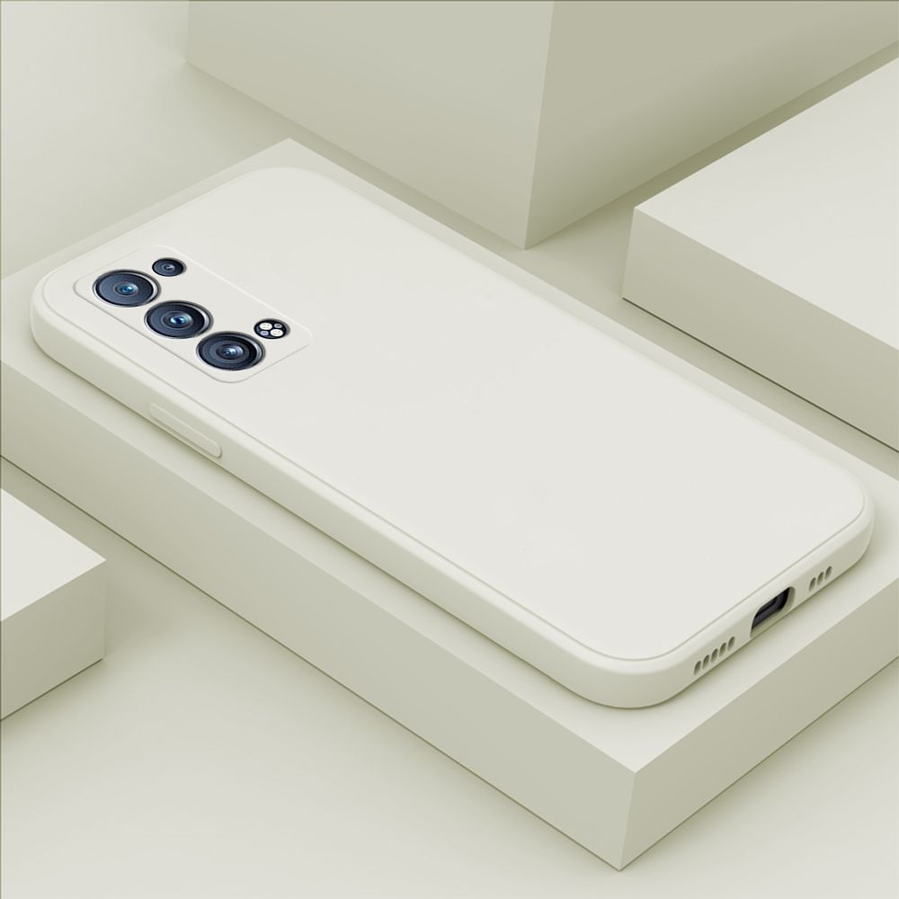 Hontinga for OPPO Reno6 Pro 5G Case Thin Soft Luxury Square Liquid Silicone Phone Case Candy Cover