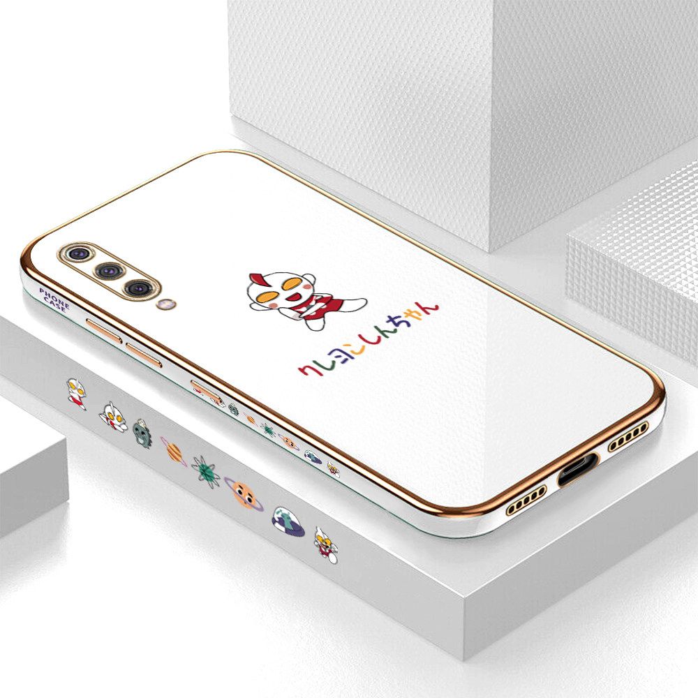 Luxury 6D Plating Case for Xiaomi 9 Cute Cartoon Side Pattern Back Cover Soft Silicone Square Frame Shiny Bling Phone Cases + Free Lanyard