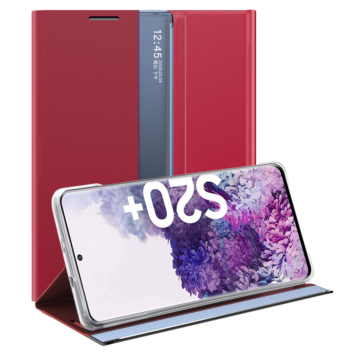 For Samsung Galaxy S20 Plus Slim Smart Flip Leather Stand Case Cover