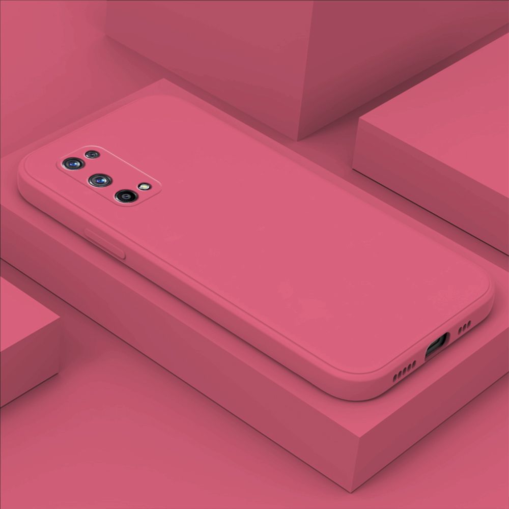 Hontinga for Realme X7 Pro 5G Case Thin Soft Luxury Square Liquid Silicone Phone Case Candy Cover
