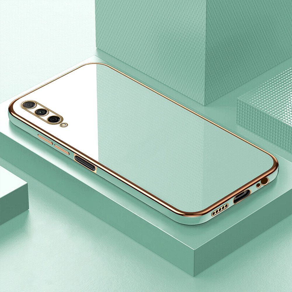 Luxury 6D Plating Soft Casing Silicone Square Frame Phone Case For Honor 9X Pro Case Shiny Bling Back Cover + Free Lanyard