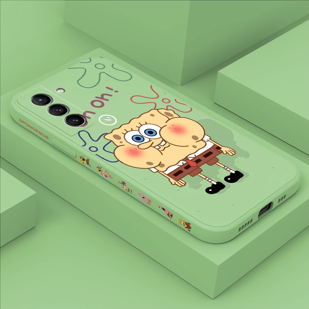 ZeroQiQi for Samsung S21 Plus 5G Case Cartoon Anime Side Printing Cases Soft Liquid Silicone Phone Cover