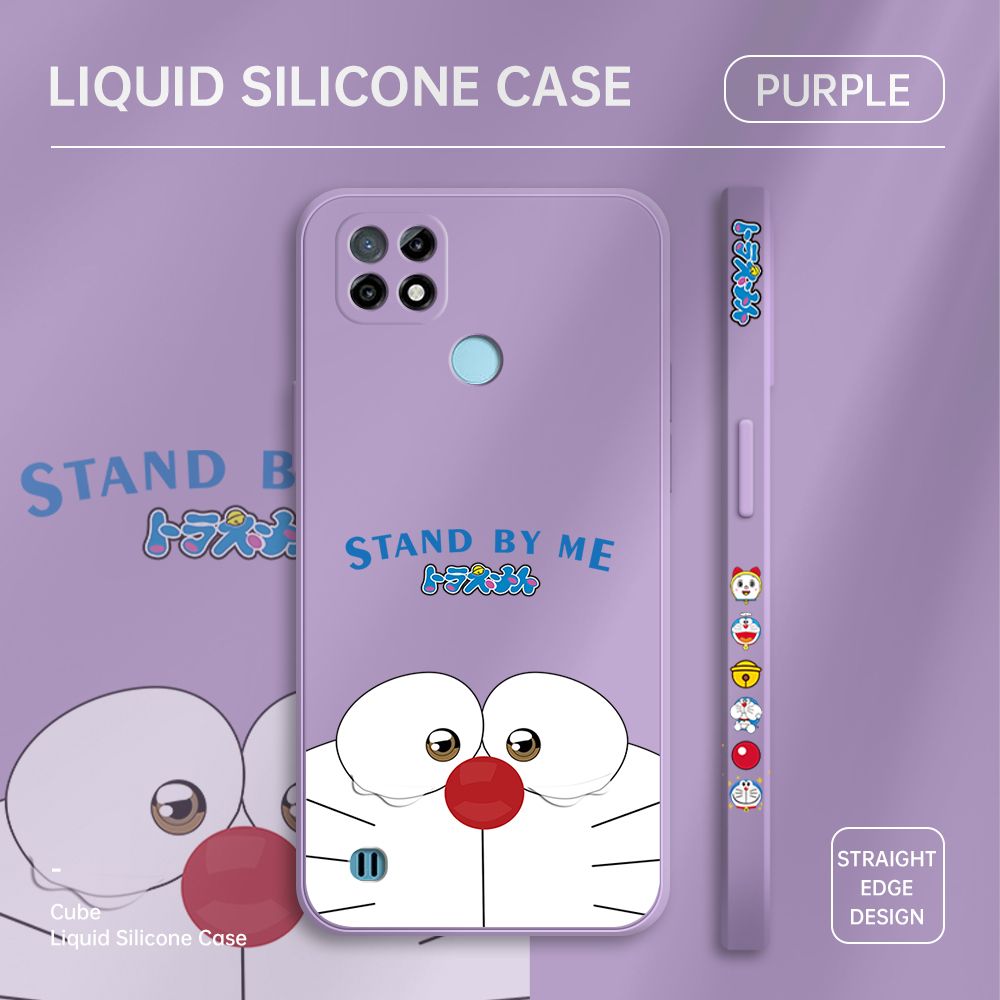 ZeroQiQi for Realme C21 Case Cartoon Weeping Cat Phone Cover Soft Full Lens Protection Casing Ultra Thin Soft Liquid Silicone Phone Cases