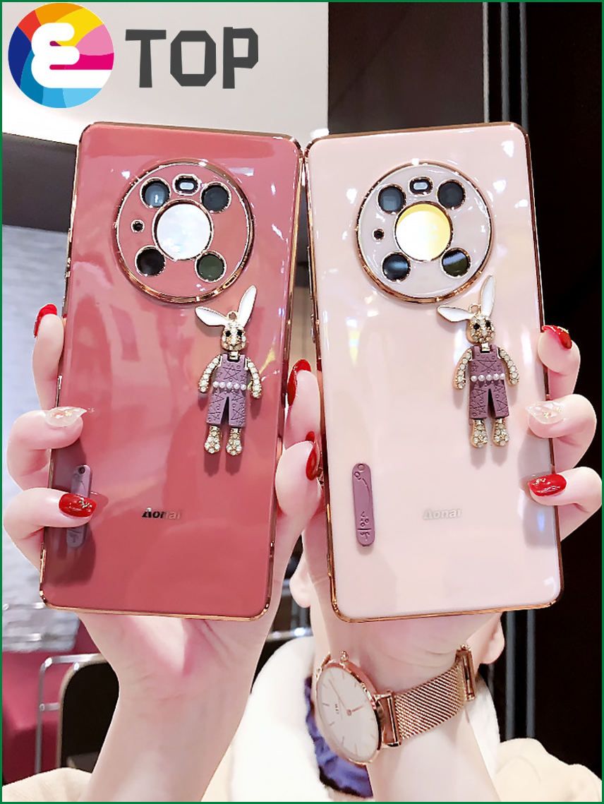 Suitable for Huawei mate40 mobile phone shell mate40pro silicone soft shell mate40pro cute rabbit new female