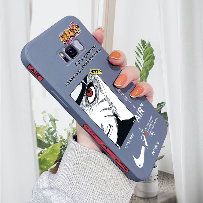 AMORVOR for Samsung Galaxy S8 Plus Back Cover Anime Uzumaki Naruto Side design Soft Case Liquid Silicone Phone Cases