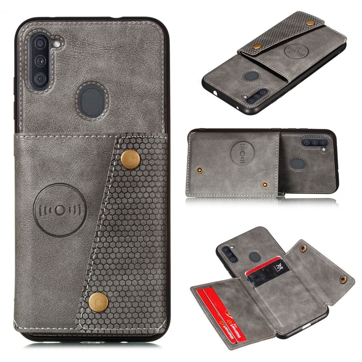 For Huawei Y9 Prime 2019/P Smart Z Leather Case Multiple Folio Flip Wallet Back Case Cover Shell, Can work with Magnetic Car Mount casing