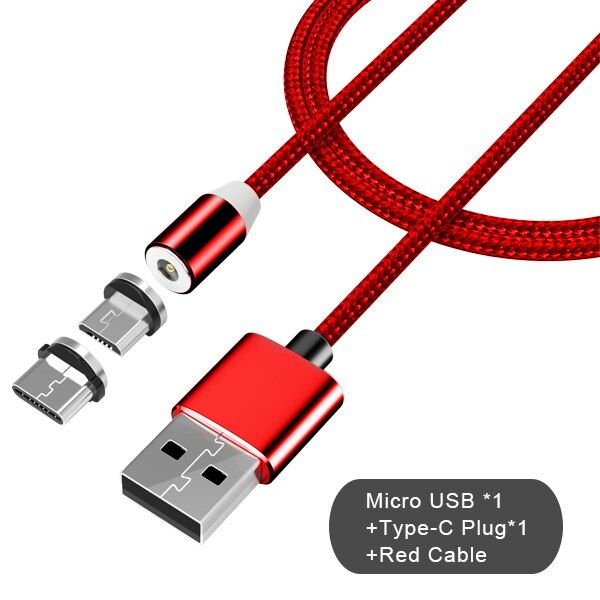 !ACCEZZ 2 in Magnetic Charger Cables Lighting For iPhone X 7 8 Plus Charging Cable Type-C For Huawei P20 Micro USB For Samsung