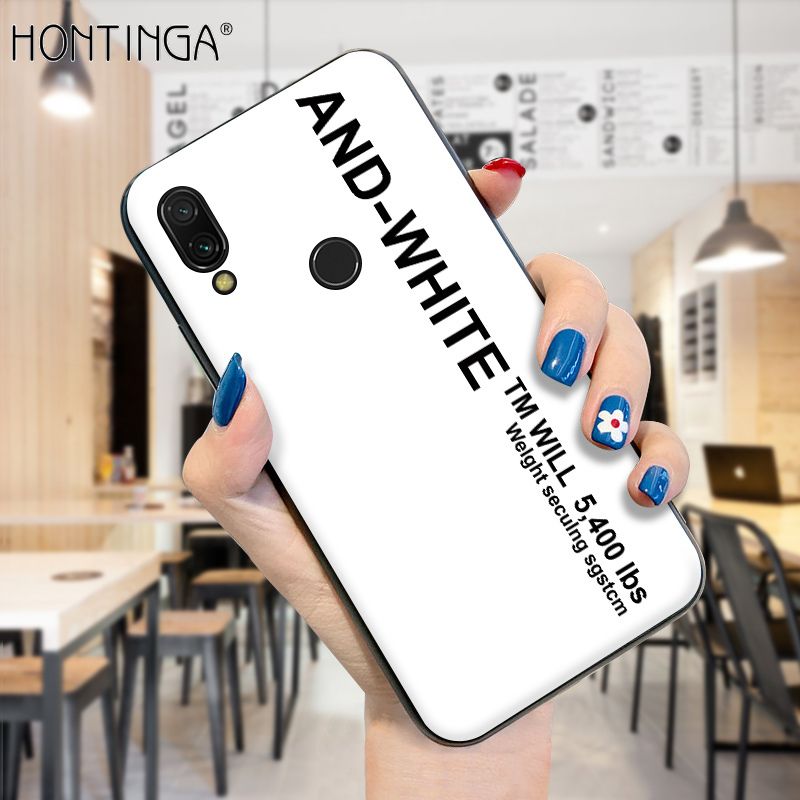 Hontinga for Redmi 7 Case Simple Generous Clean Color Girls Boys Cases Shockproof Soft Silicone TPU Phone Cover