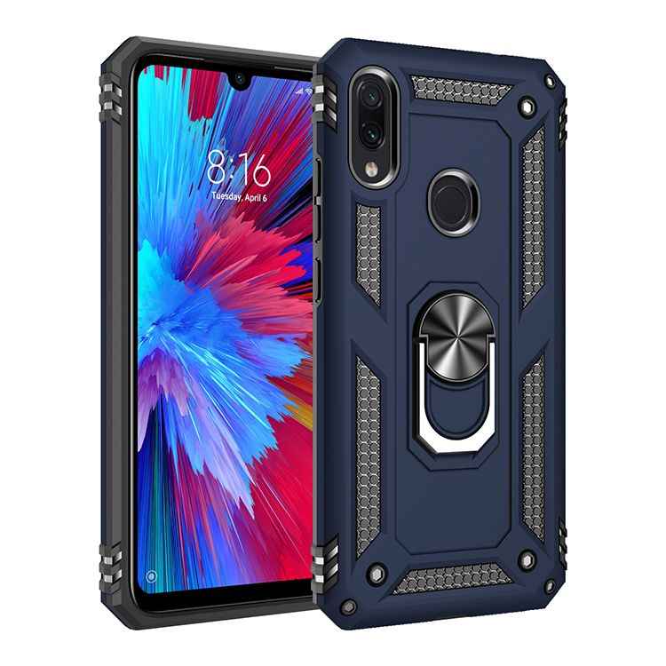 Luxury Armor Shockproof Case for Xiaomi Redmi Note 9s / 9 Pro / 9 Pro Max Case Silicone Bumper Hybrid Case for Redmi Note 7 / 7 Pro / 8 / 8T / 8 Pro Metal Ring Cover