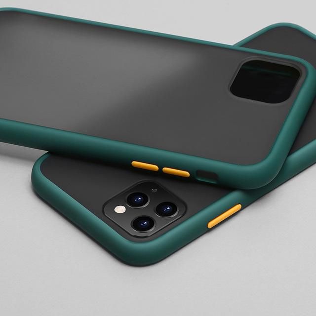 Iphone -11 Pro Max translucent Matte Cover (Shockproof and Anti-Drop Protection) Frosted Case