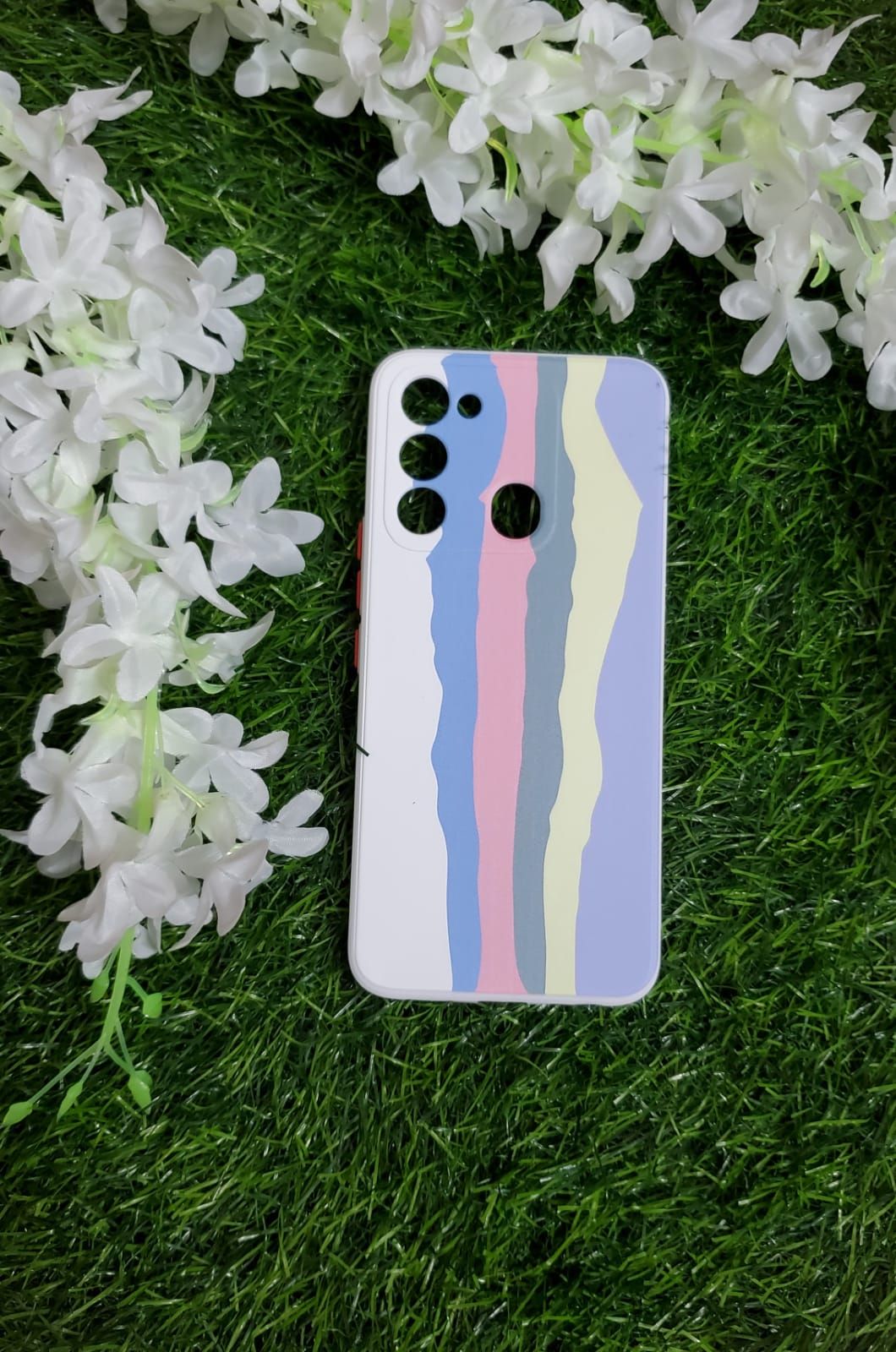 Rainbow Cover For Tecno Spark Go 2022 Matte Finished Silicone Cover - Camera