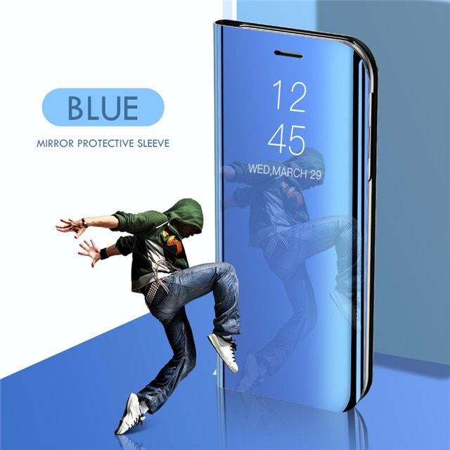 Mirror Flip Phone Case for Redmi Note 8 7 6 5 Pro 4 4A 4X 6A 5A Prime Clear View Cover for Xiaomi Mi 9 SE 8 A1 A2 Lite 5X 6X