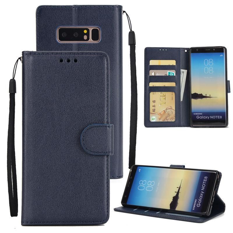 For Samsung Galaxy Note 8 Light Luxury PU Leather Case 6.3 inches Inner Card Slot Holder TPU Back Cover Flip Case