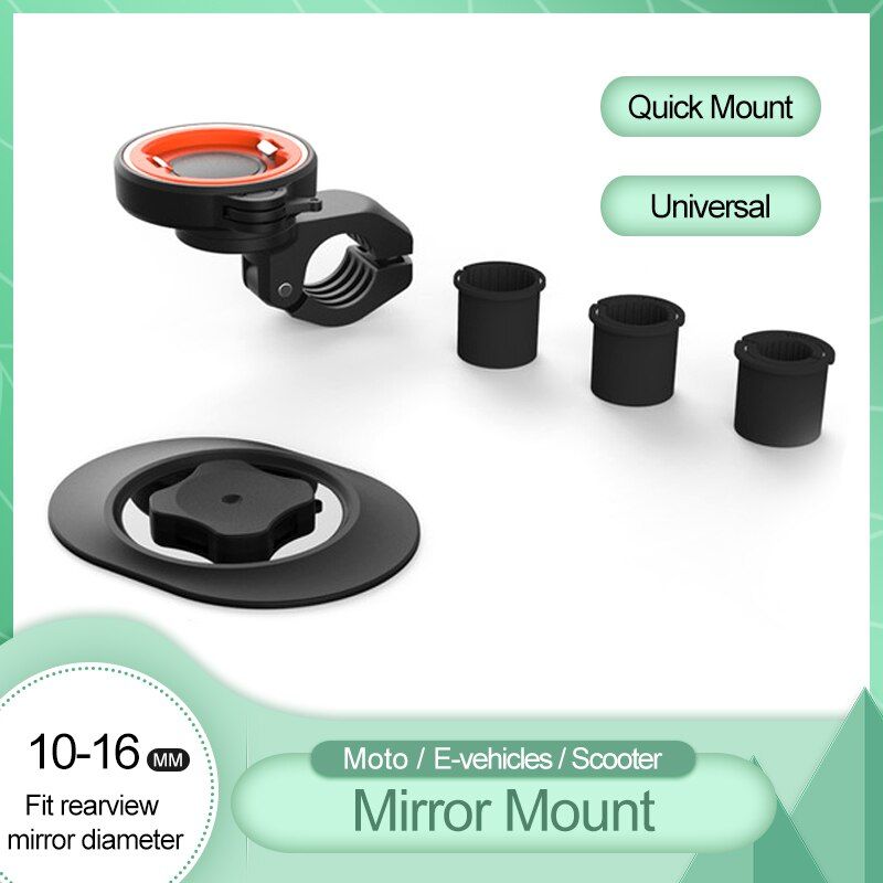 Universal mount Handlebar Rear view Mirror Mount Clip Bracket for Mobile Cell Phone,Motorcycle Bicycle Electric vehicles holder