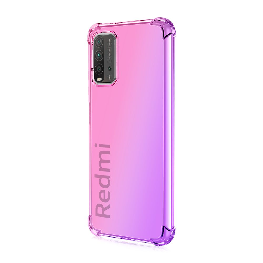 New Phone case For Xiaomi Redmi 9T case Gradient Four corners Anti-fall TPU phone case for Redmi 9T case cover